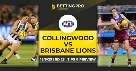 Collingwood vs Brisbane Prediction & Odds .